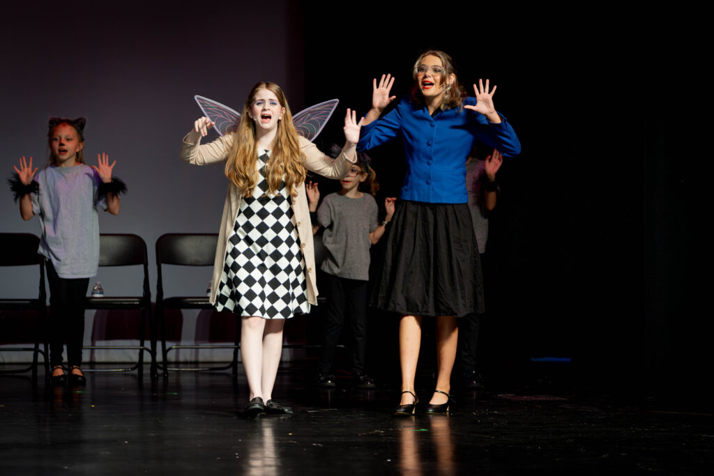 Fairy Godmother and Evil Stepmother perform Big Bad Prologue in The Big Bad Musical.