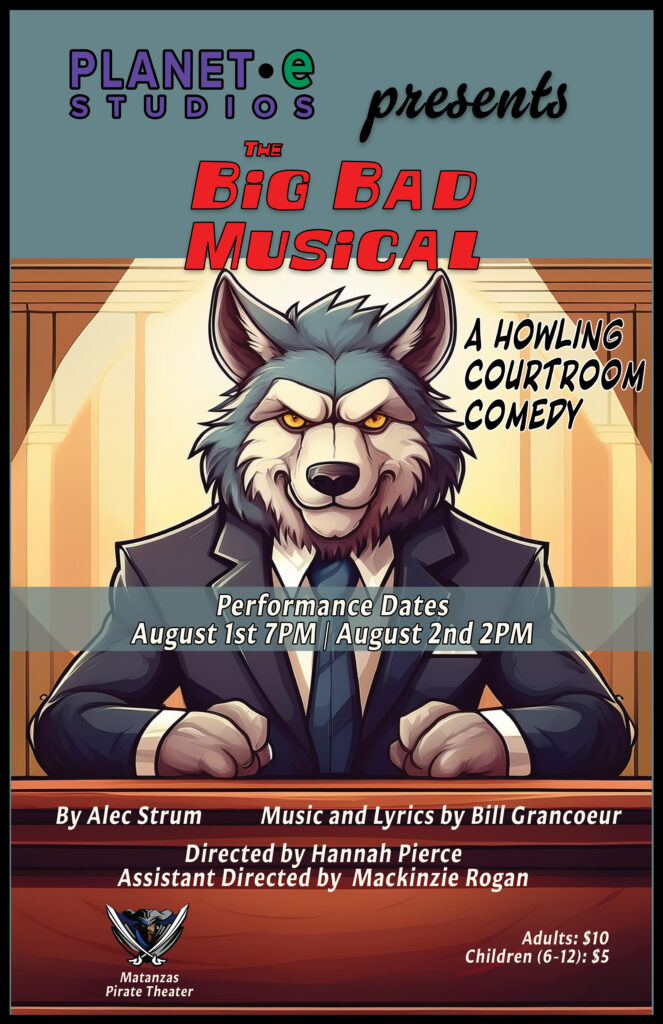 The Big Bad Musical promotional poster featuring the Big Bad Wolf.