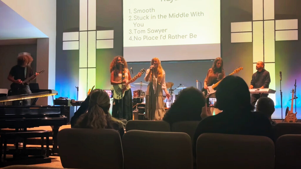 Senior Youth Rock Band, Rūju, performing at Summer Recital